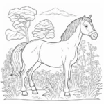 Pferd in Wald