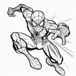 Spiderman Ausmalbild