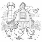 Bauernhof Hühner